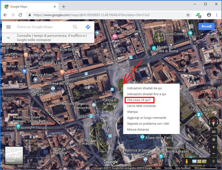 Screenshoot Google Maps